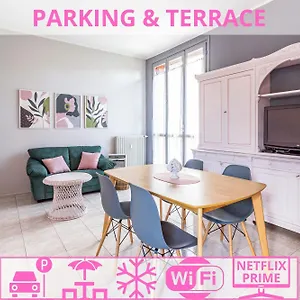  Apartment Parking & Terrace - Large 90 Mq - Self Check-in & Remote Access